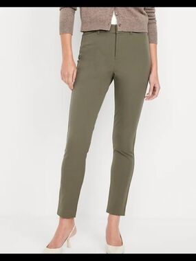 Women's Olive Green Pixie Cut Pant
